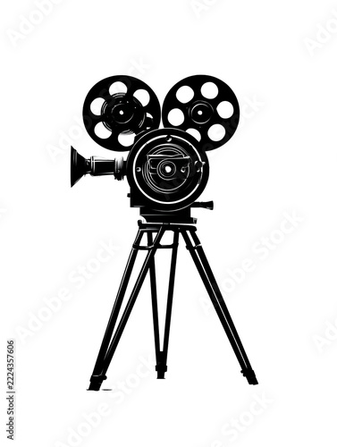 vintage movie camera