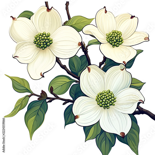 white flowers