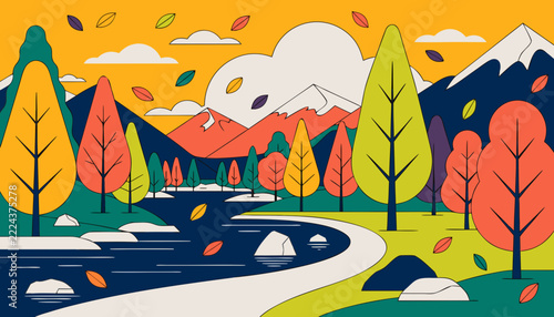 Autumn in the forest 