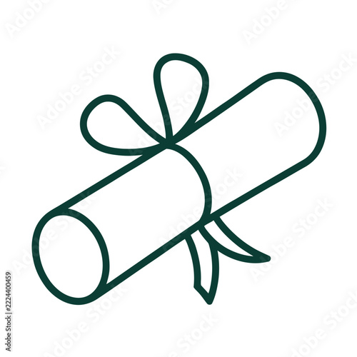 vector illustration of a diploma