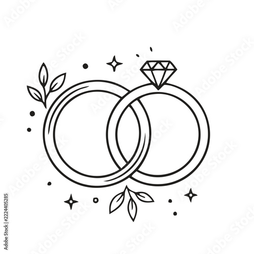 vector illustration of an apple tree