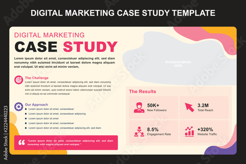 Digital Marketing Case Study Template for Business