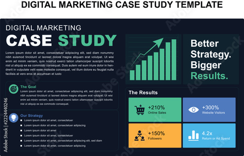 Digital Marketing Case Study Template Design