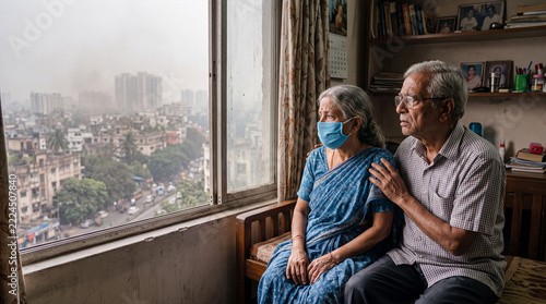 Elderly Couple Affected by Air Pollution