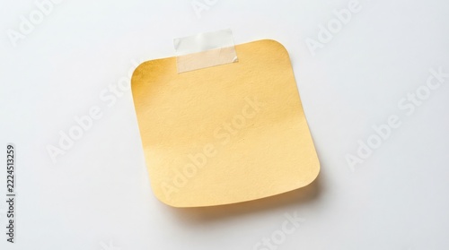 A detailed close up view of a vibrant yellow paint smear exhibiting a subtle texture against a clean white backdrop creating an artistic and expressive