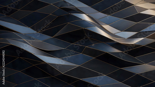 Abstract texture of dark marble with light veins