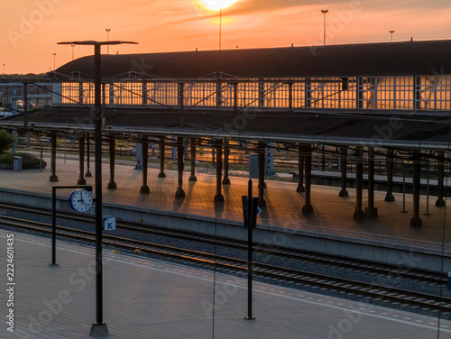 Netherlands - 10 september 2026, Amersfoort: Warm Evening Light over Amersfoort Train Station