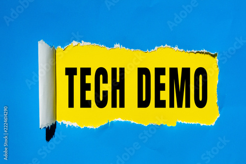 Obraz na plátně TECH DEMO text concept photo
