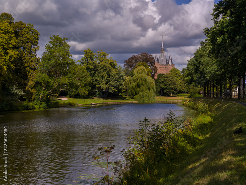 Netherlands - 10 september 2026, Zwolle: Historic Sassenpoort Medieval City Gate Tower
