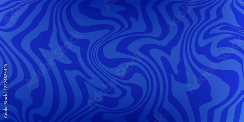 Vibrant deep blue and navy liquid fluid waves with psychedelic distorted marble pattern abstract vector background eps10