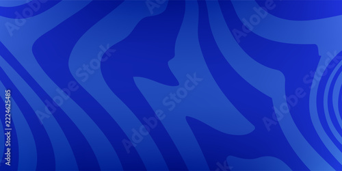 Smooth royal blue and navy topographic liquid waves with flowing curved gradient layer abstract vector background eps10
