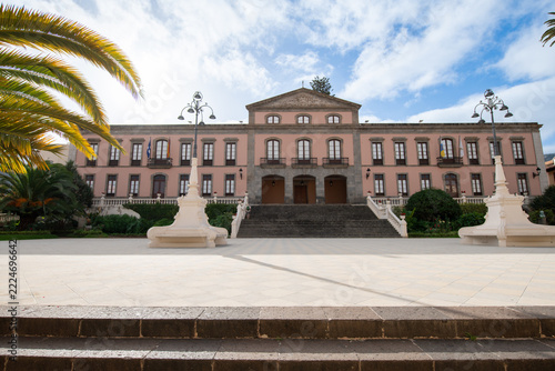 La Orotava Town Hall building facade in Tenerife, Canary Islands, Spain