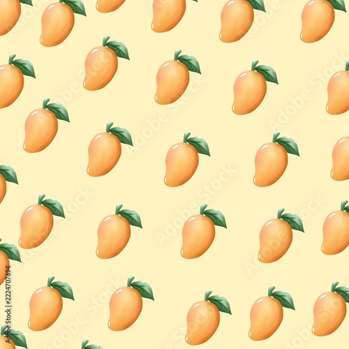 Yellow mango pattern