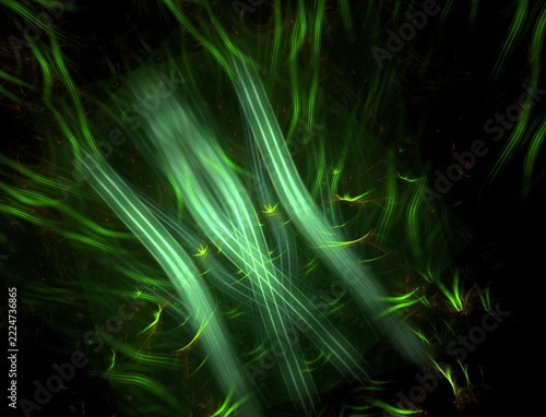 Abstract Vibrant Fractal Flame Artwork