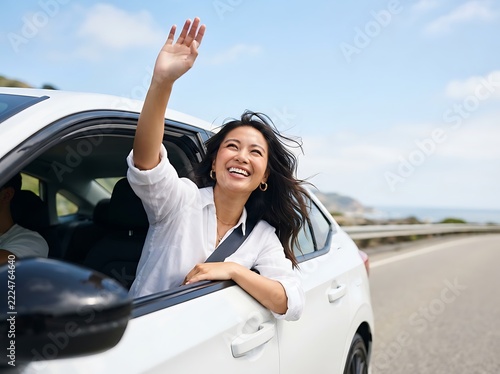 Happy Road Trip and Travel Freedom
