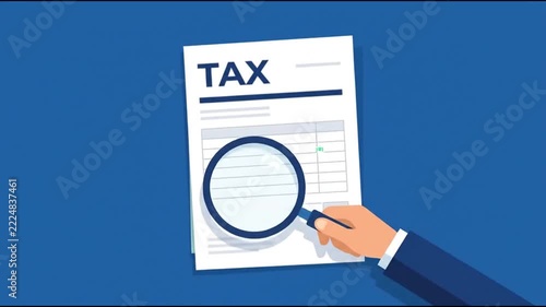 Analyzing Tax Documents with Magnifying Glasses in a Digital Workflow