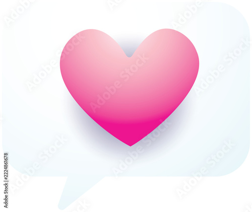 Heart Love Chat Bubble , valentine's day