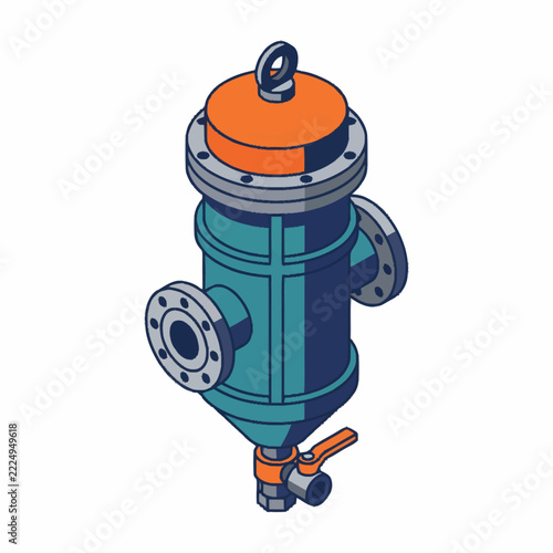 Industrial Pressure Relief Valve Assembly Diagram.