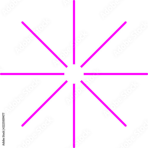 Minimalist Neon Geometric Spark Symbol For Creative Branding Logo Design And Modern Digital Interface Graphic
