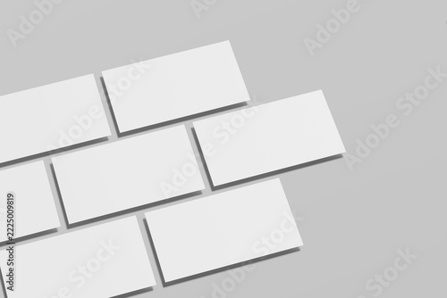 Slides presentation blank mockup 3d Rendering