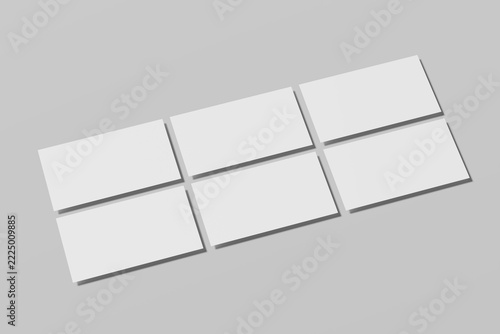 Slides presentation blank mockup 3d Rendering
