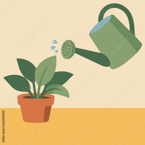 Gardening and Plant Care Solid Flat Vector Icon