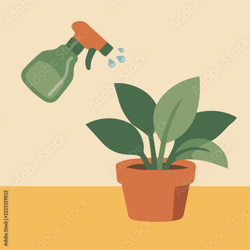 Gardening and Plant Care Solid Flat Vector Icon