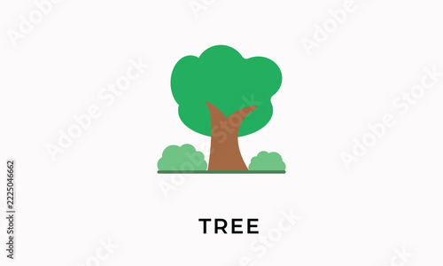 Tree Vector Icon Isolated On White Background        