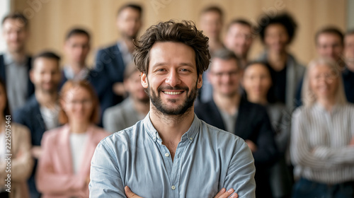 Leader_standing_in_front_of_group