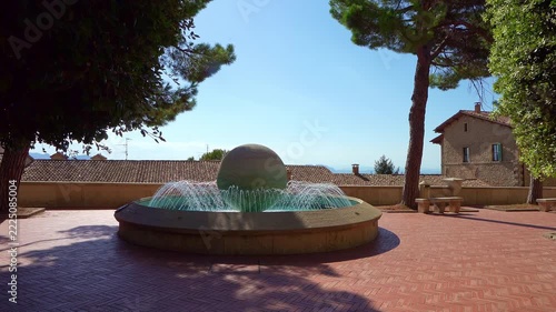 The fountain in Liburni gardens, Republic of San Marino