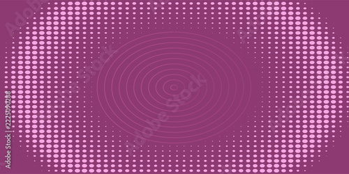 Abstract Purple and Pink Halftone Circle Design Background with Modern Geometric Dotted Pattern