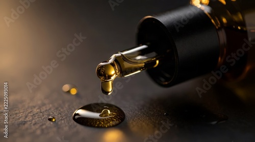 Glass Dropper Bottle of Luxury Face Oil