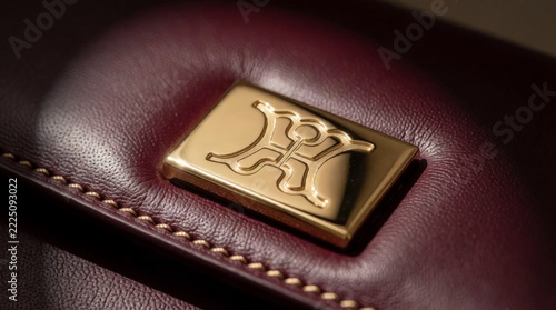 Luxury Handbag Leather with Gold Clasp