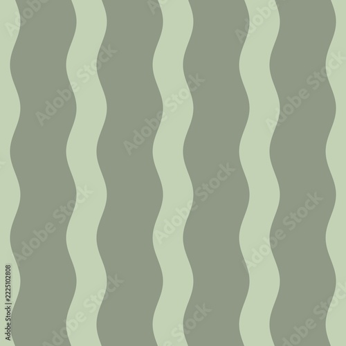 Minimal Wavy Stripe Seamless Pattern in Sage Green and Pale Mint