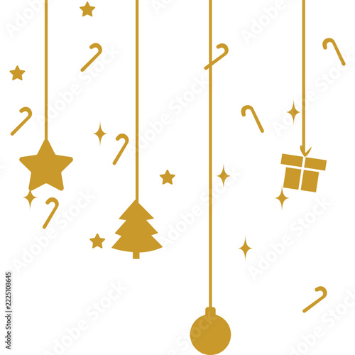 Christmas Decorations Flat Icon