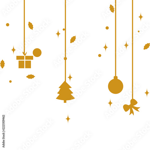 Christmas Decorations Flat Icon