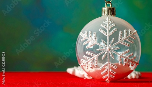 A beautiful Christmas ball Bauble ornament with patterns 