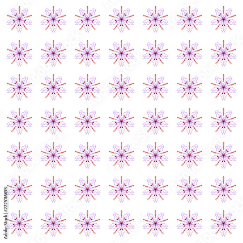 seamless pattern with pink flowers
