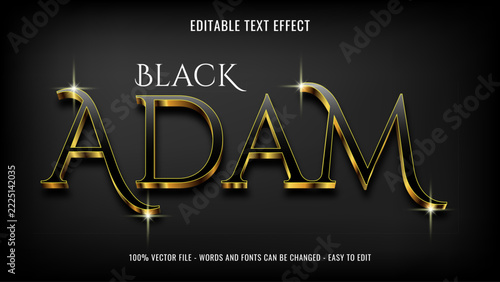 Elegant modern editable text effect. Elegant typography style fonts for film, poster, digital, movie logo design
