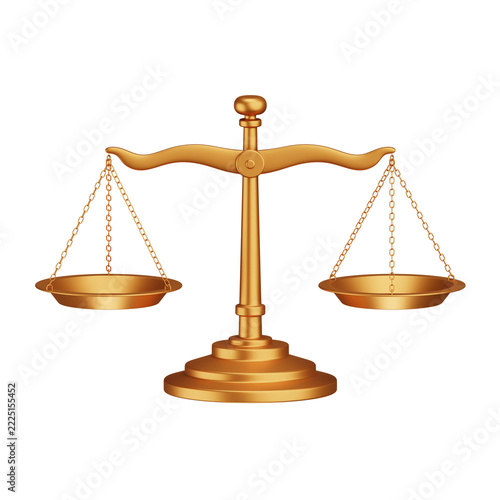 Scales of Justice 3D Render