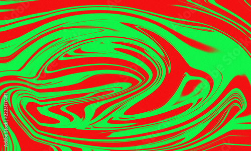 Abstract background featuring vibrant red and bright green liquid marble swirl patterns for modern creative graphic design projects