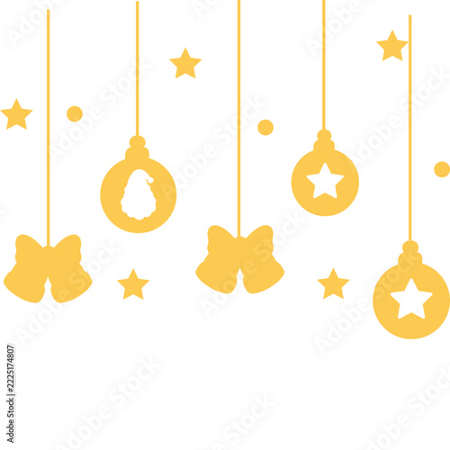 Christmas Decorations Flat Icon