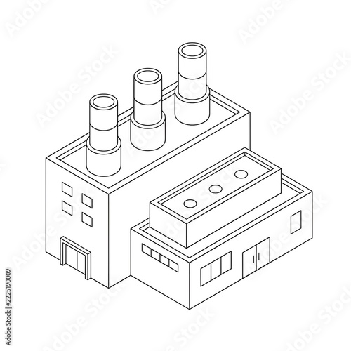 industrial plant sketch 