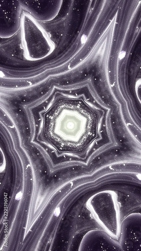 Abstract Psychedelic Starburst Fractal Pattern.
