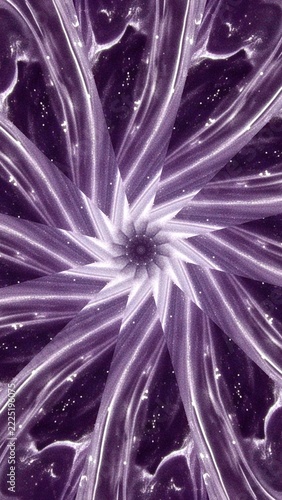 Abstract Purple Fractal Flower Pattern.