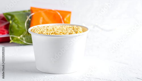Freeze-dried soup base. Solid instant soup.