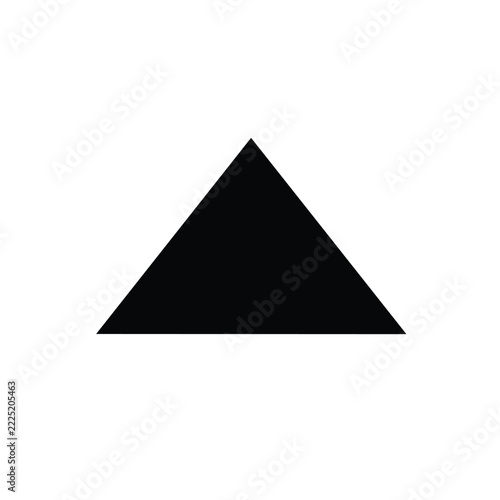 Triangle icon,vector illustration. Flat design style