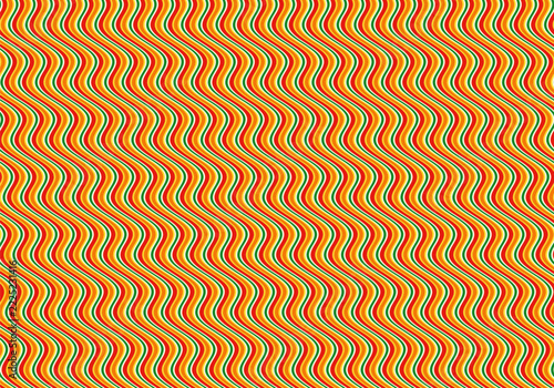 seamless tricolor wavy stripe pattern in saffron green and white abstract geometric background, textile prints, wrapping paper, packaging, decorative wallpapers, website backgrounds, festive promotion