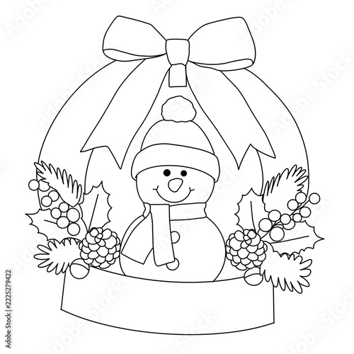 hand drawn christmas card