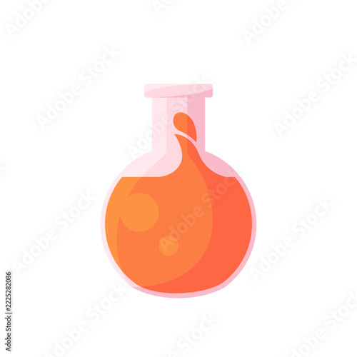 Orange Halloween Magic Potion Bottle